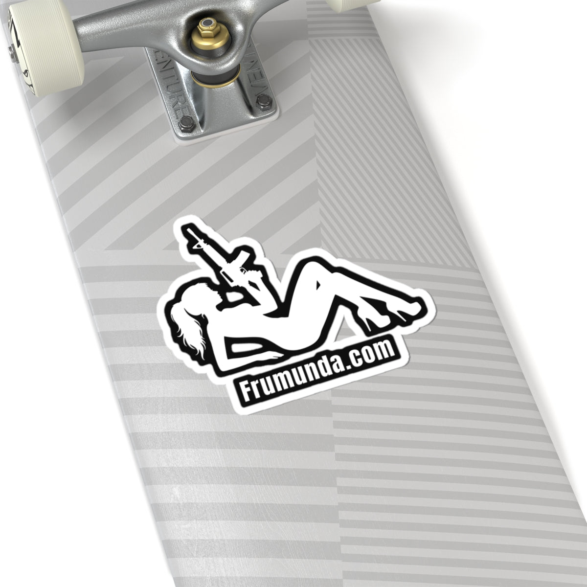 FRUMUNDA Reclined Kiss-Cut Sticker - White