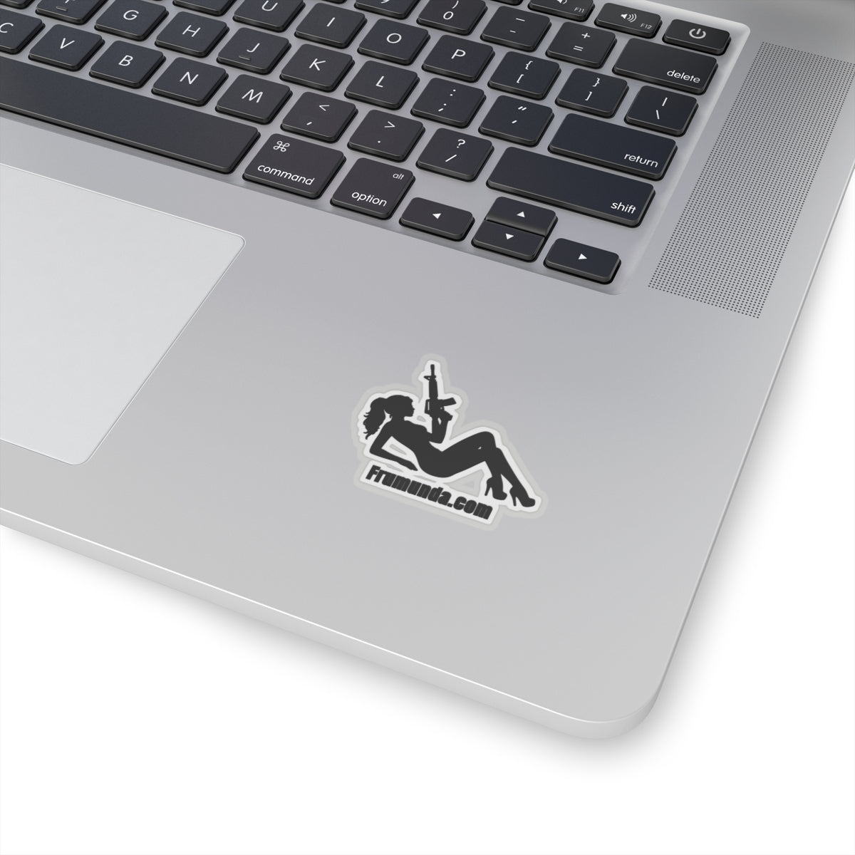 FRUMUNDA Reclined Kiss-Cut Sticker - Black