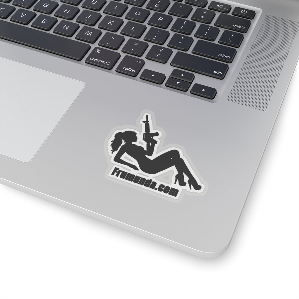 FRUMUNDA Reclined Kiss-Cut Sticker - Black