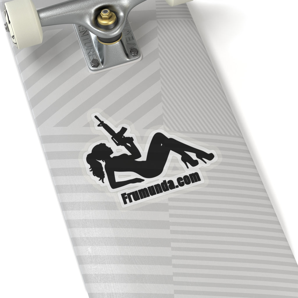 FRUMUNDA Reclined Kiss-Cut Sticker - Black