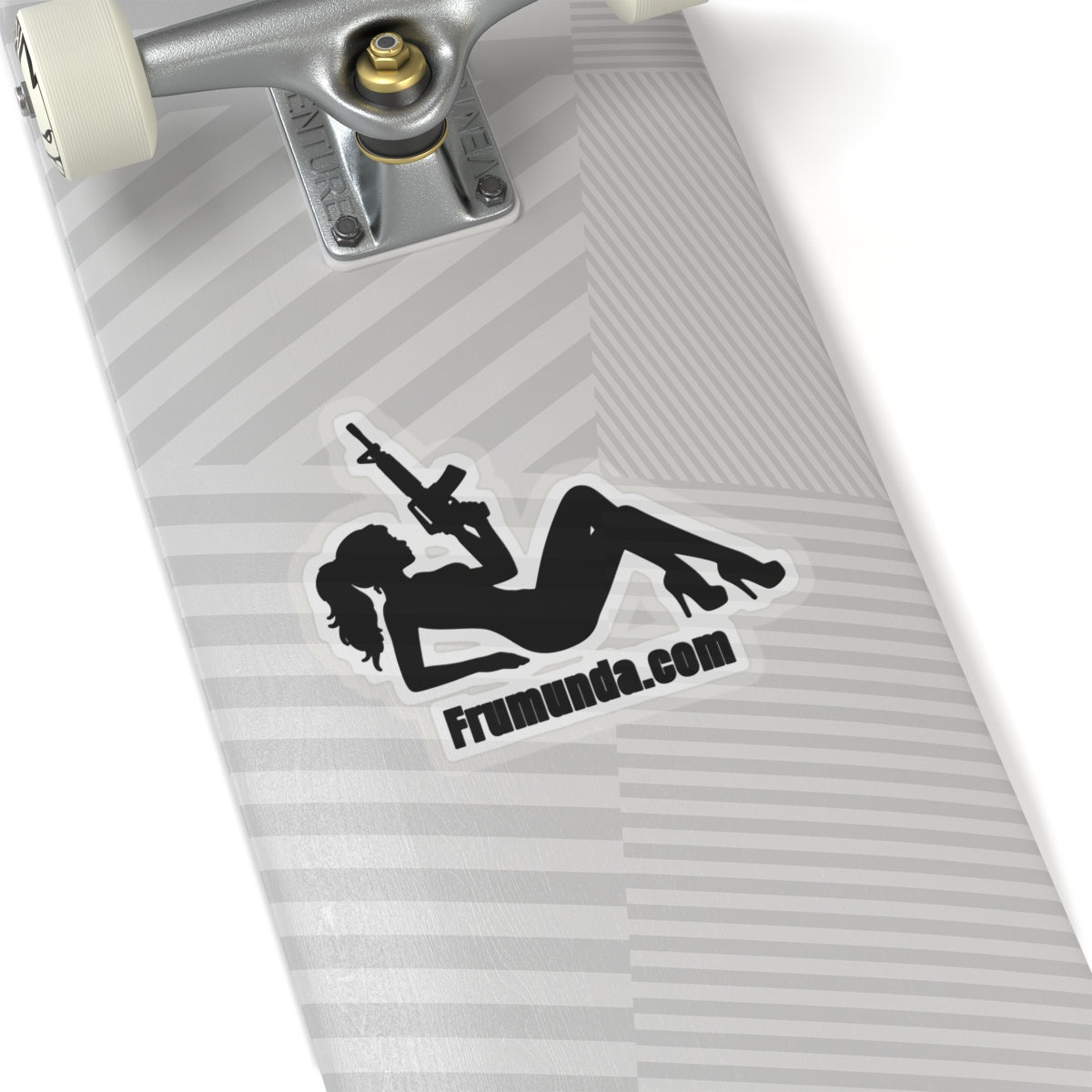 FRUMUNDA Reclined Kiss-Cut Sticker - Black
