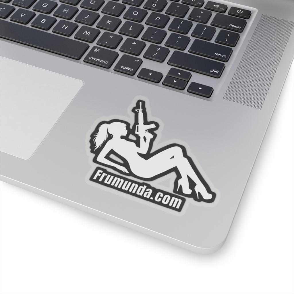 FRUMUNDA Reclined Kiss-Cut Sticker - White