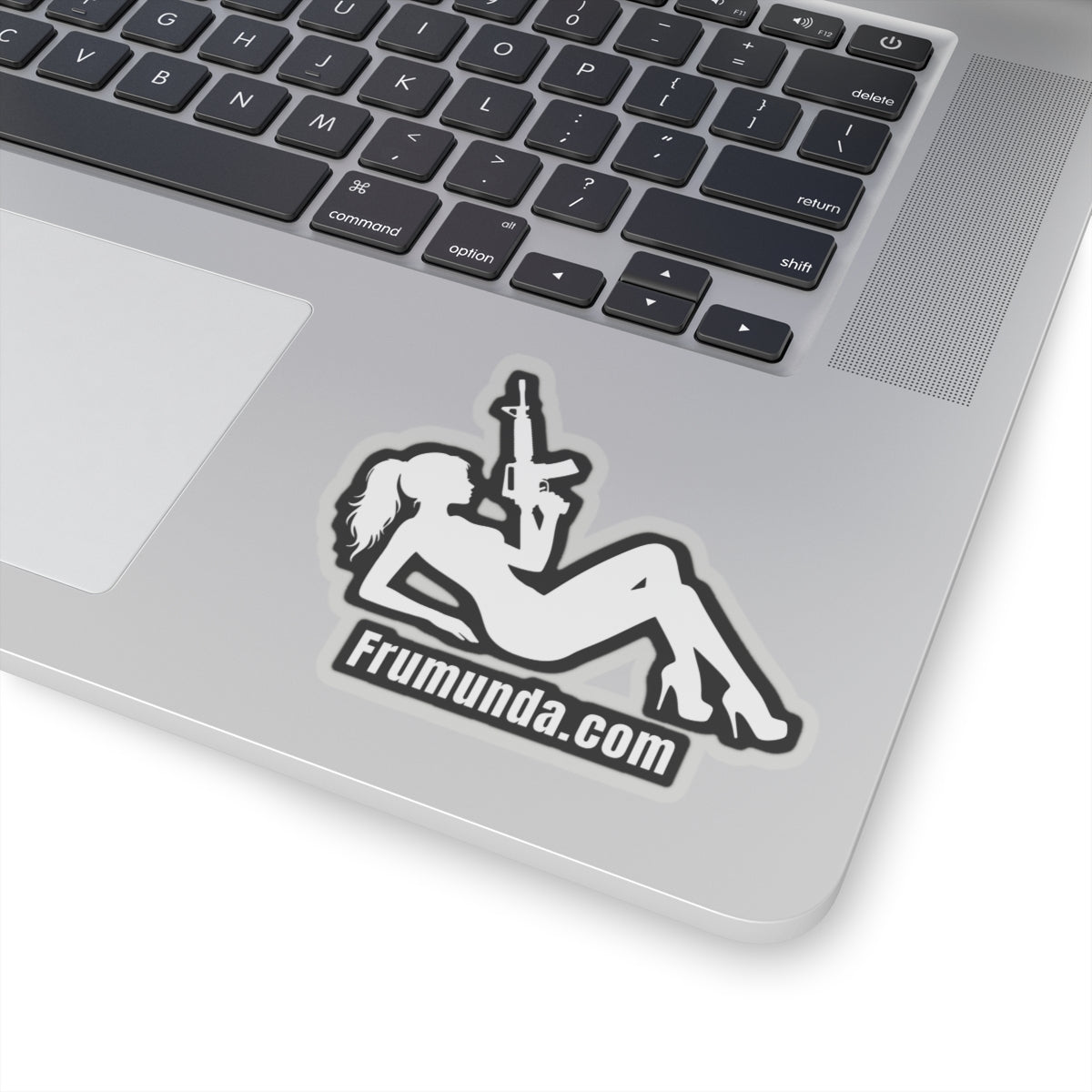 FRUMUNDA Reclined Kiss-Cut Sticker - White