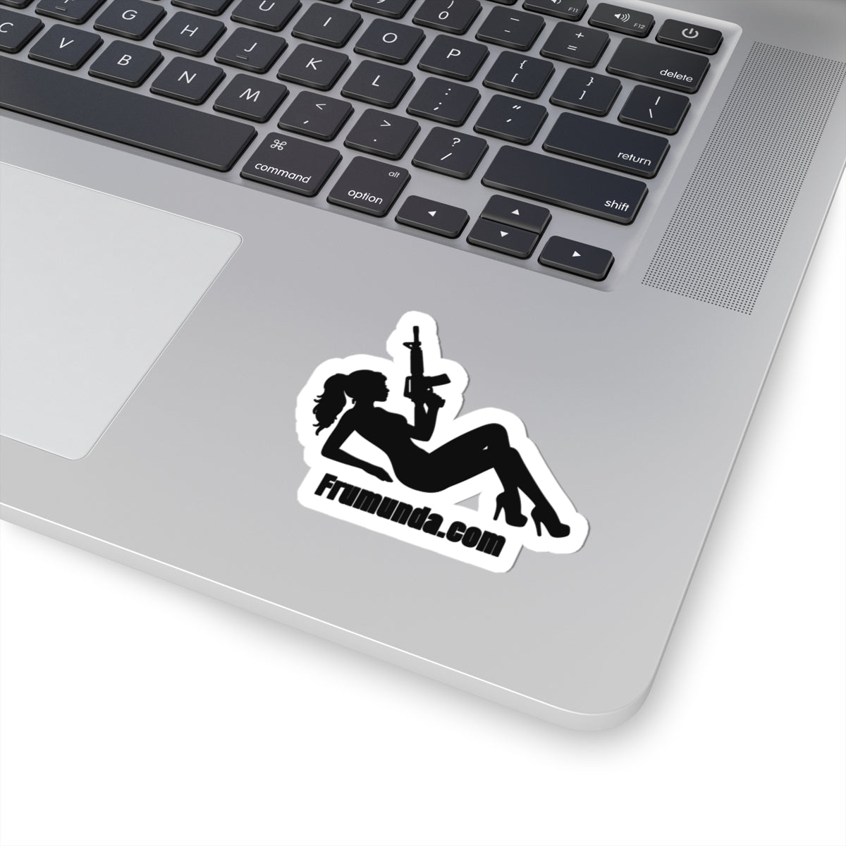 FRUMUNDA Reclined Kiss-Cut Sticker - Black