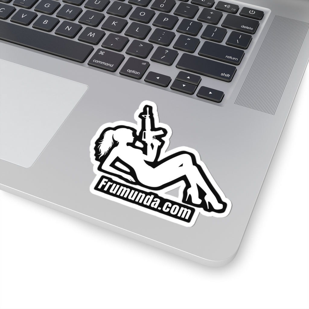 FRUMUNDA Reclined Kiss-Cut Sticker - White