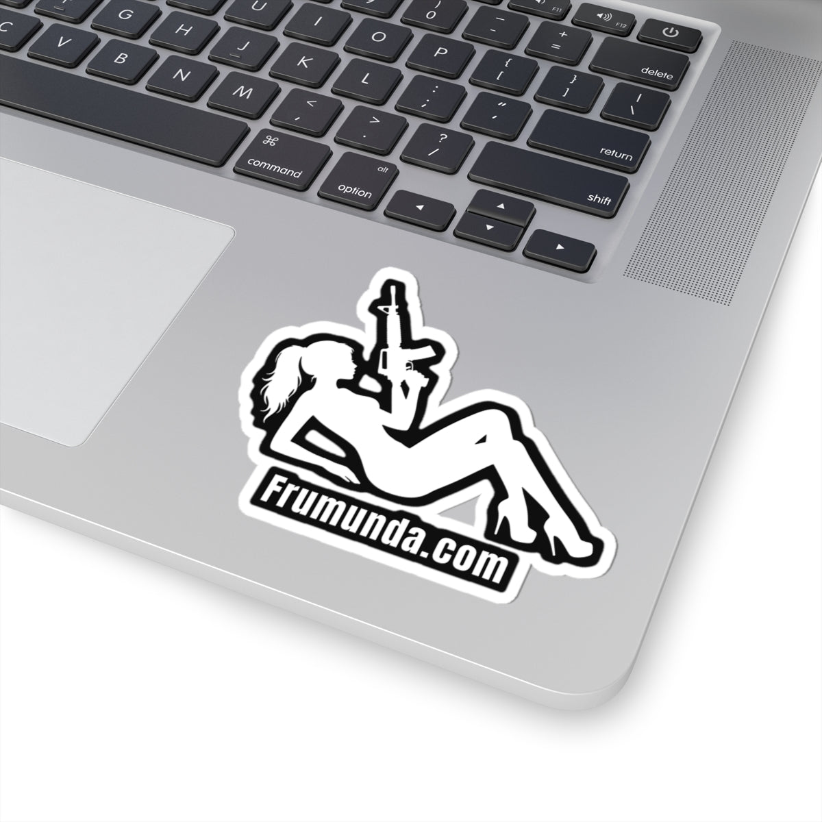 FRUMUNDA Reclined Kiss-Cut Sticker - White