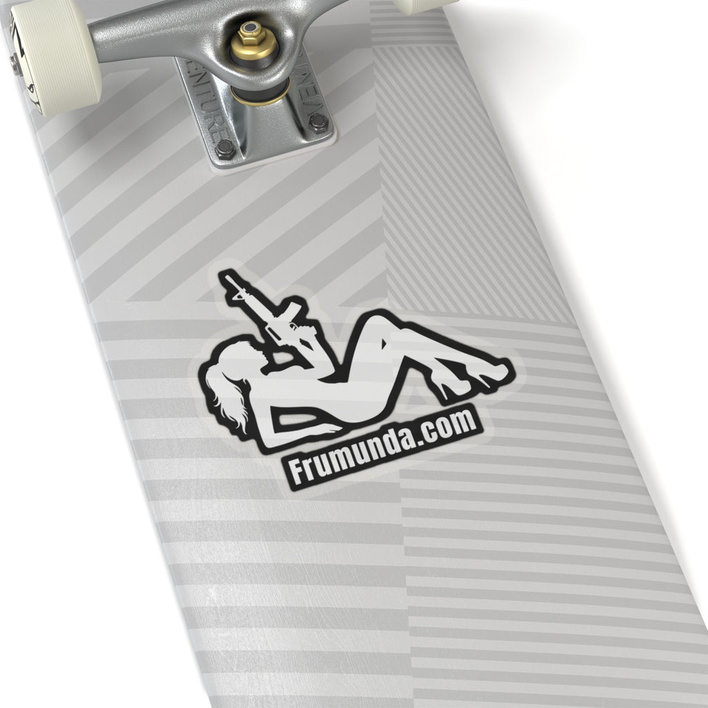 FRUMUNDA Reclined Kiss-Cut Sticker - White