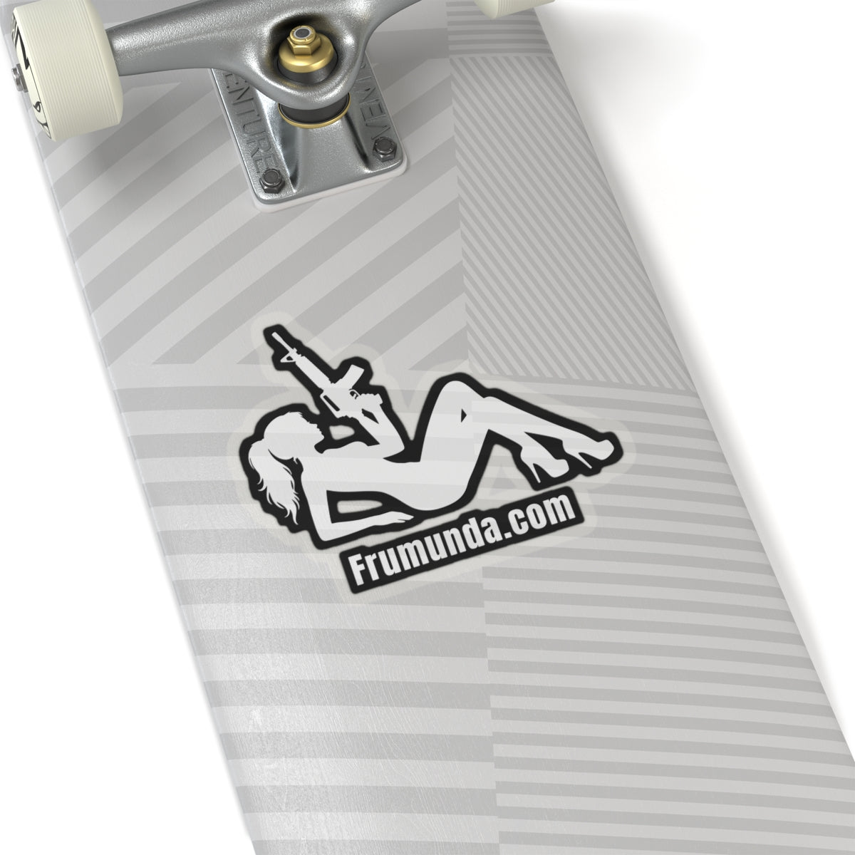 FRUMUNDA Reclined Kiss-Cut Sticker - White