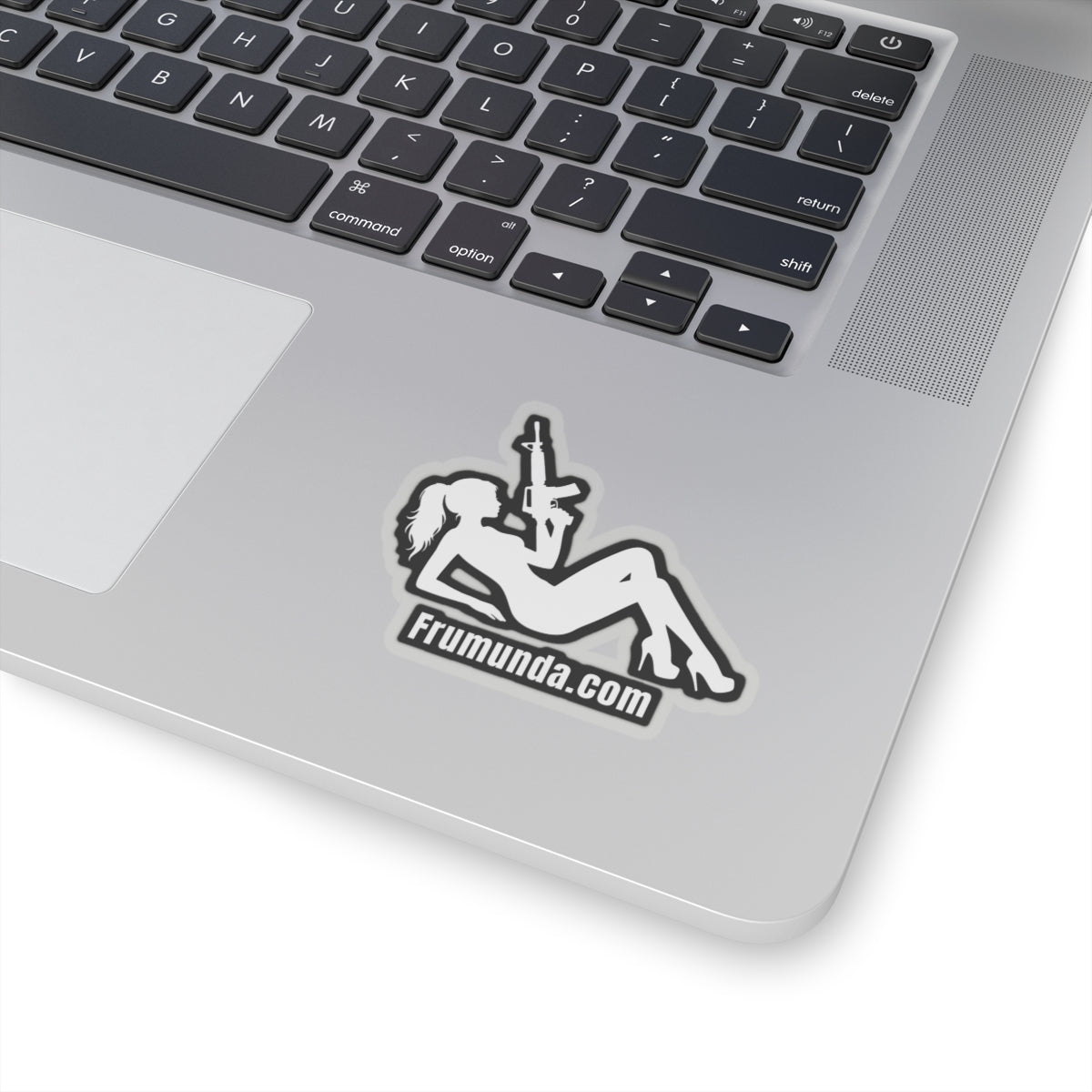 FRUMUNDA Reclined Kiss-Cut Sticker - White