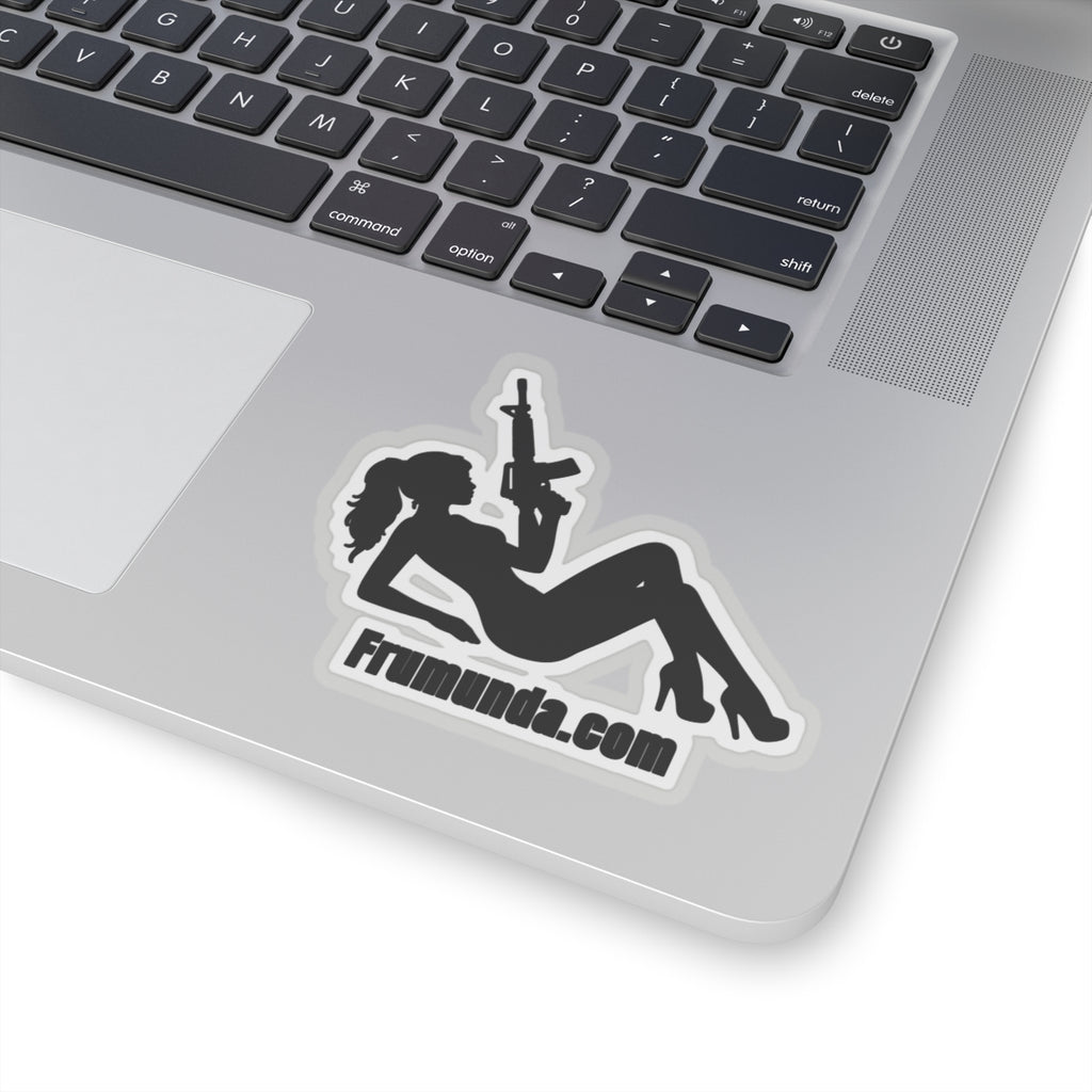FRUMUNDA Reclined Kiss-Cut Sticker - Black