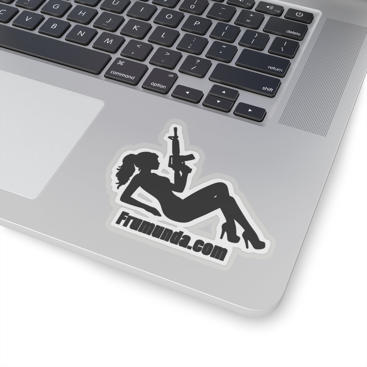 FRUMUNDA Reclined Kiss-Cut Sticker - Black