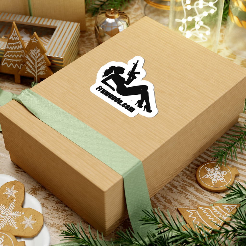 FRUMUNDA Reclined Kiss-Cut Sticker - Black