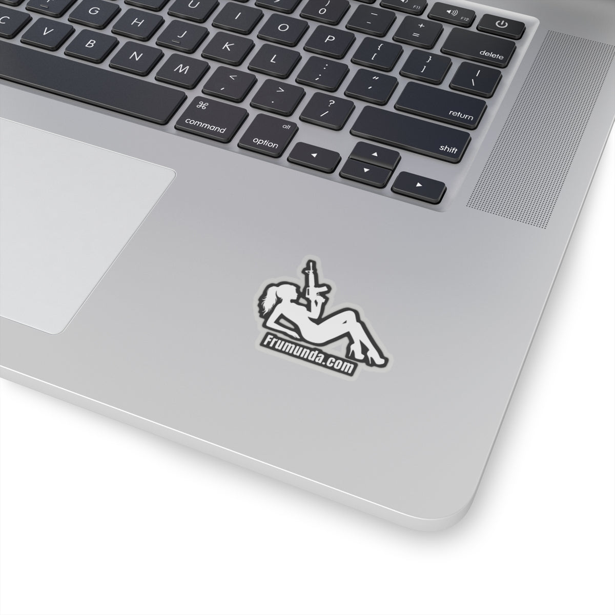 FRUMUNDA Reclined Kiss-Cut Sticker - White