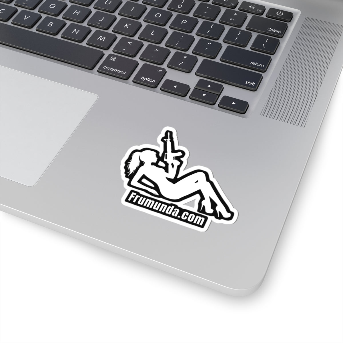 FRUMUNDA Reclined Kiss-Cut Sticker - White