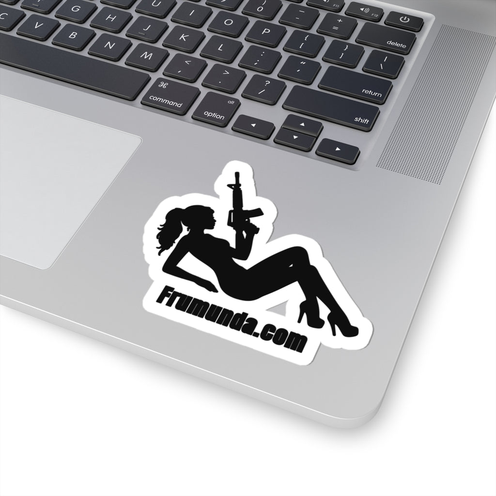 FRUMUNDA Reclined Kiss-Cut Sticker - Black