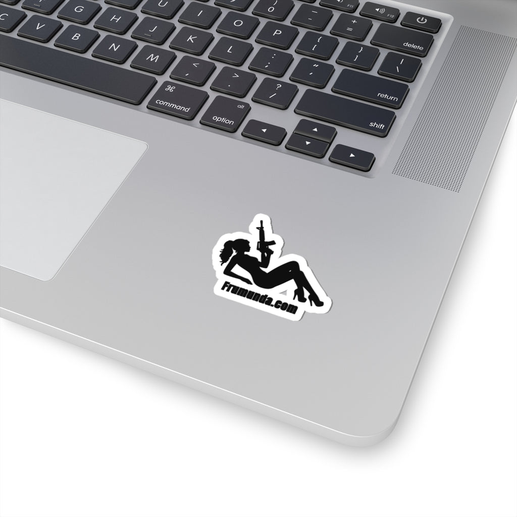 FRUMUNDA Reclined Kiss-Cut Sticker - Black