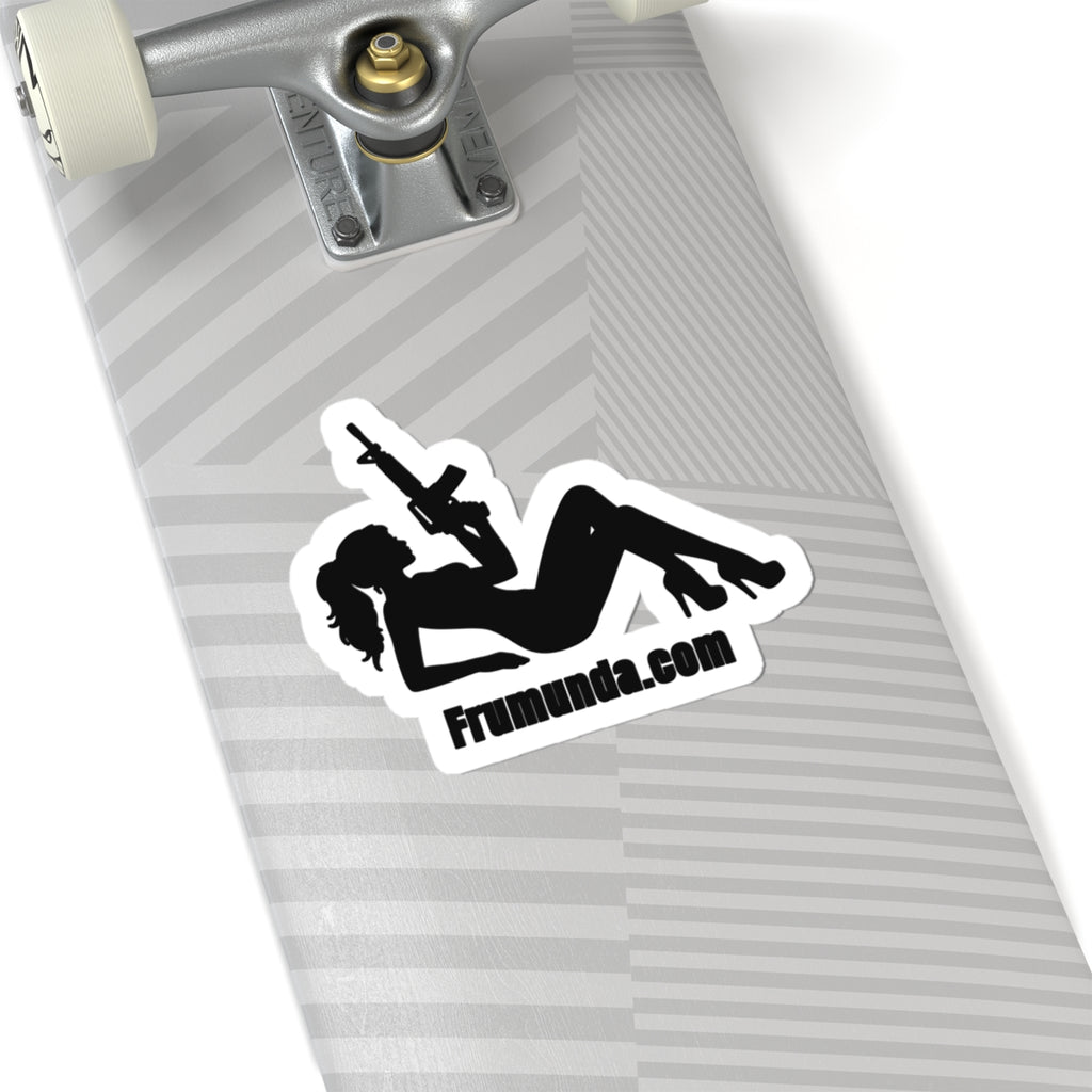 FRUMUNDA Reclined Kiss-Cut Sticker - Black