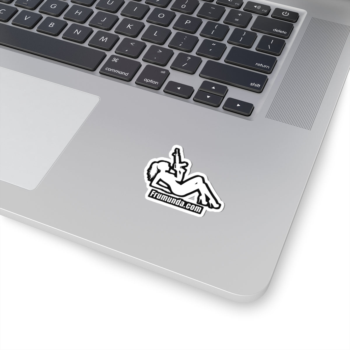 FRUMUNDA Reclined Kiss-Cut Sticker - White